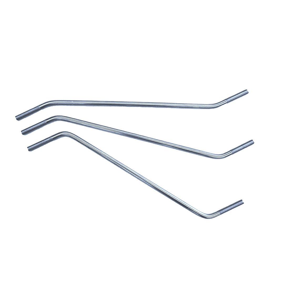 Geplooide trekstang op maat